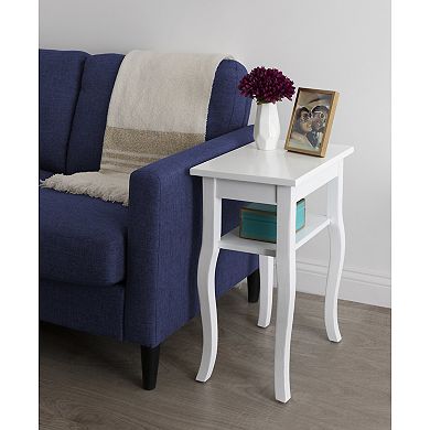 Lillian Wood Side Table 18x12x24