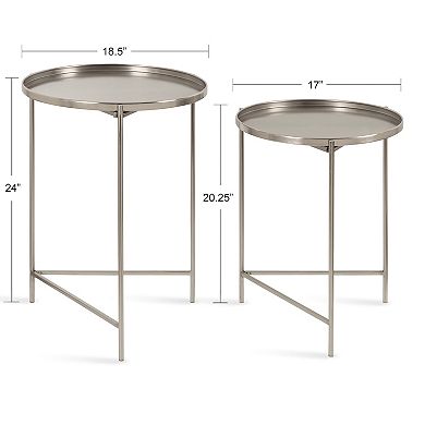 Ulani Round Metal Accent Tables