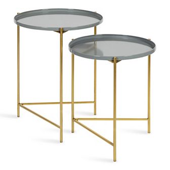 Ulani Round Metal Accent Tables