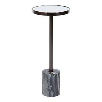 Hescott Mirrored Drink Table 10x10x24