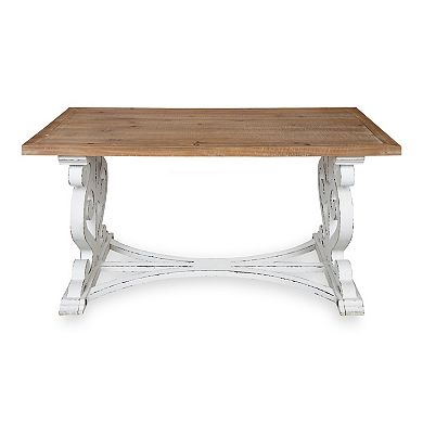 Wyldwood Rustic Carved Wood Coffee Table 38x23x18