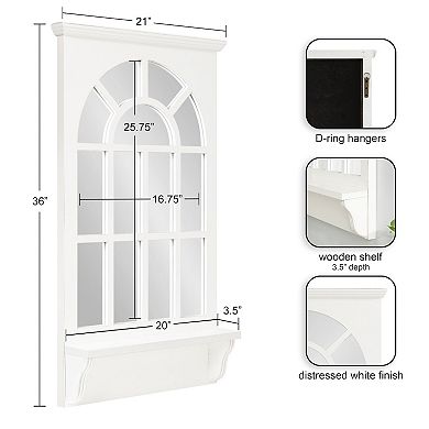Wallhaus Wall Mirror with Shelf