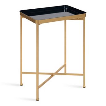 Celia Metal Tray Accent Table 18x12x26
