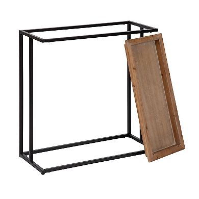 Lockridge Wood and Metal Console Table 28x13x31