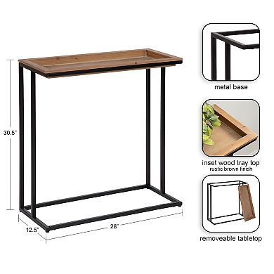 Lockridge Wood and Metal Console Table 28x13x31