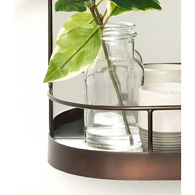 Peyson Framed Arch Mirror with Shelf