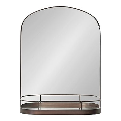 Peyson Framed Arch Mirror with Shelf