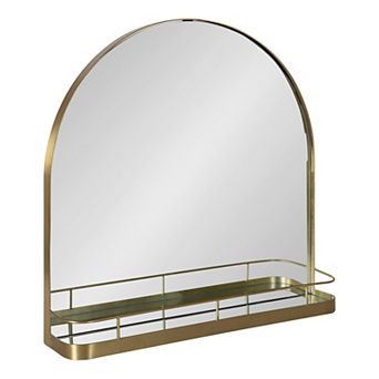 Peyson Framed Arch Mirror with Shelf