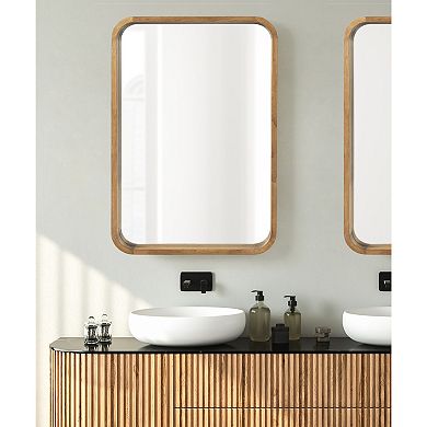 Hutton Wood Framed Rectangle Mirror