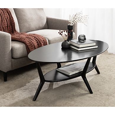 Nylah Oval Coffee Table 48x26x18