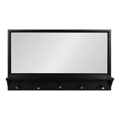 Milley Wall Mirror with Shelf and Pegs