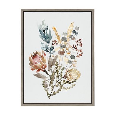 Sylvie Wildflower Bunch Framed Canvas by Sara Berrenson