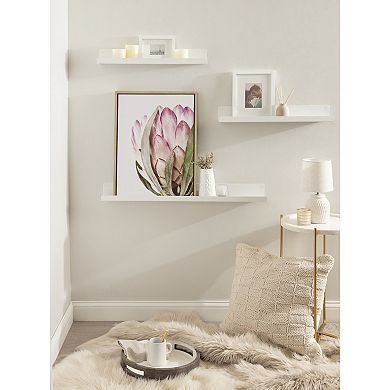 Sylvie Pink Protea Flower Framed Canvas by Amy Peterson