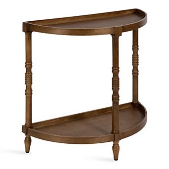 Bellport Wood Console Table with Shelf 30x14x30