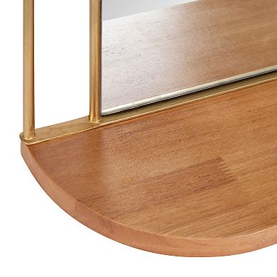 Reverie Framed Wall Mirror with Shelf