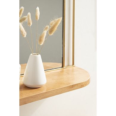 Reverie Framed Wall Mirror with Shelf