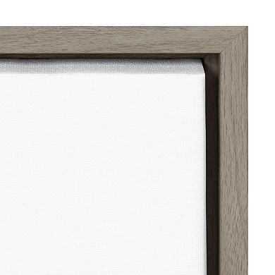 Sylvie Three Records Framed Canvas by Statement Goods
