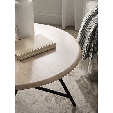 Pallson Round Wood Coffee Table 28x28x18