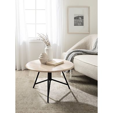 Pallson Round Wood Coffee Table 28x28x18