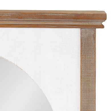 Brenna Wood Framed Arch Wall Mirror