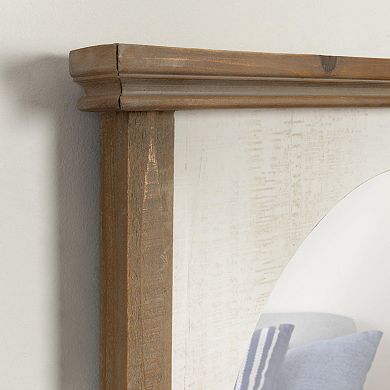Brenna Wood Framed Arch Wall Mirror