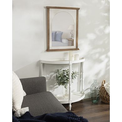 Brenna Wood Framed Arch Wall Mirror