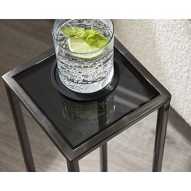 Jaspur Square Metal End Table 7x7x21