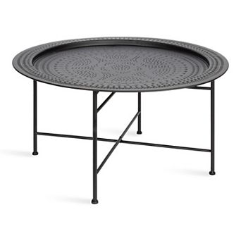 Razza Round Metal Coffee Table 28x28x15