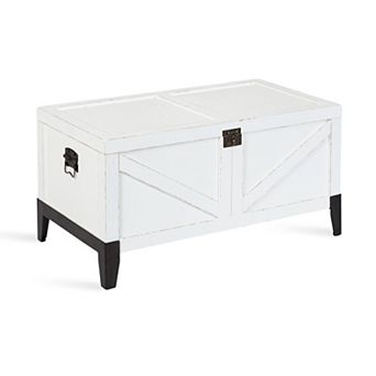 Cates Wood Coffee Table with Trunk Storage 35x19x18