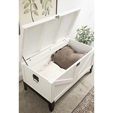 Cates Wood Coffee Table with Trunk Storage 35x19x18