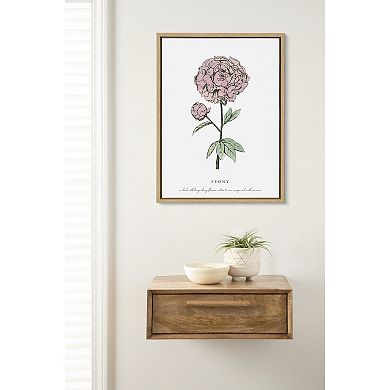 Sylvie Garden Peony Framed Canvas by Statement Goods