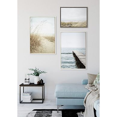 Sylvie East Beach Framed Canvas by Amy Peterson Art Studio