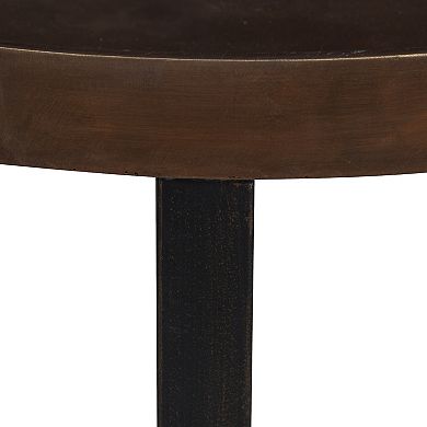 Zabel Round Metal End Table 22" Diameter