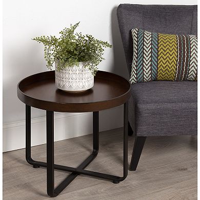 Zabel Round Metal End Table 22" Diameter
