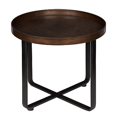 Zabel Round Metal End Table 22" Diameter