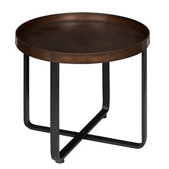 Zabel Round Metal End Table 22" Diameter