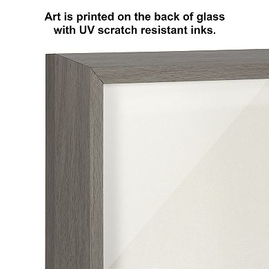 Blake Baby Elephant Bath Time with Rubber Ducky Framed Printed Glass by Amy Peterson Art Studio