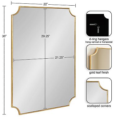 Healey Decorative Scallop Wall Mirror