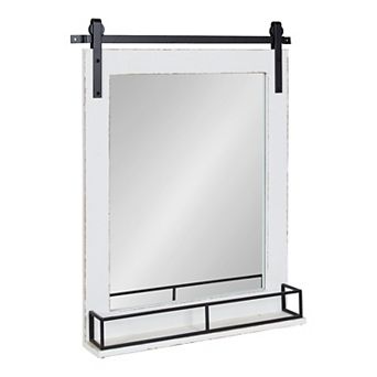 Cates Framed Wall Mirror with Shelf
