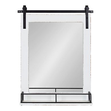 Cates Framed Wall Mirror with Shelf