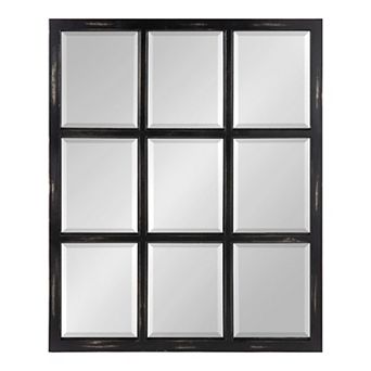 Hogan Windowpane Framed Wall Mirror