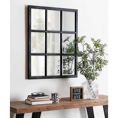 Hogan Windowpane Framed Wall Mirror