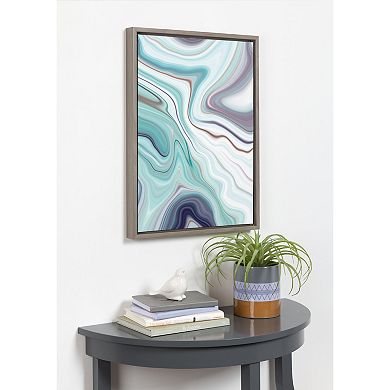 Sylvie Abstract Framed Canvas by Amy Peterson