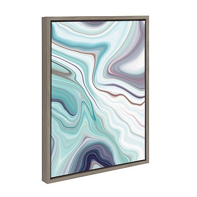 Sylvie Abstract Framed Canvas by Amy Peterson