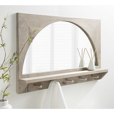 Andover Arch Mirror with Hooks