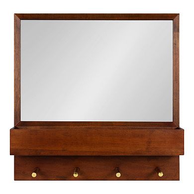 Hinter Wall Mirror with Shelf and Pegs