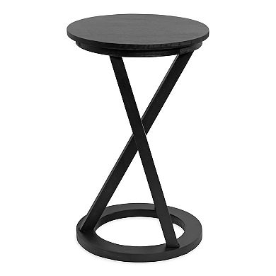 Aja Modern Wood Accent Table 15x15x23