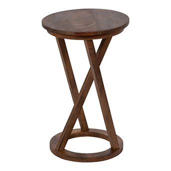 Aja Modern Wood Accent Table 15x15x23