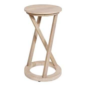 Aja Modern Wood Accent Table 15x15x23