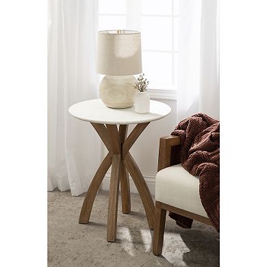 Soleyn Round Wood Side Table 20x20x24